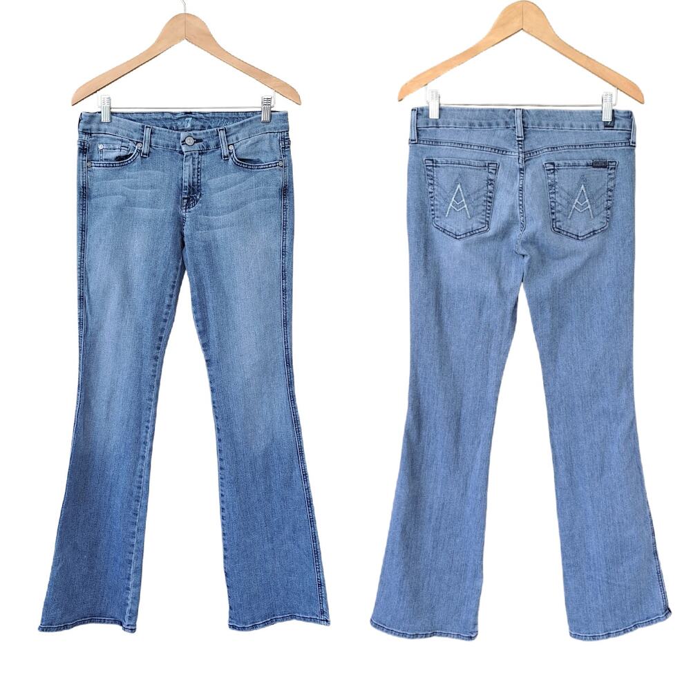 7 For All Mankind A Pocket Jeans Size 28 Low Rise Flare